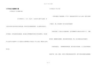 小升初满分集锦8篇