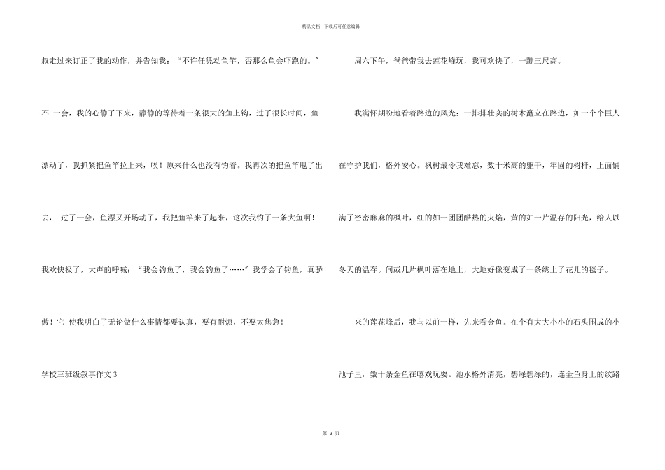 小学三年级叙事_第3页