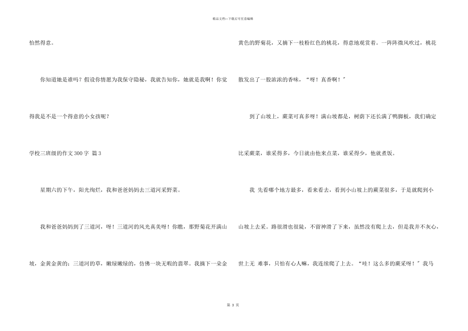 小学三年级的300字合集六篇_第3页