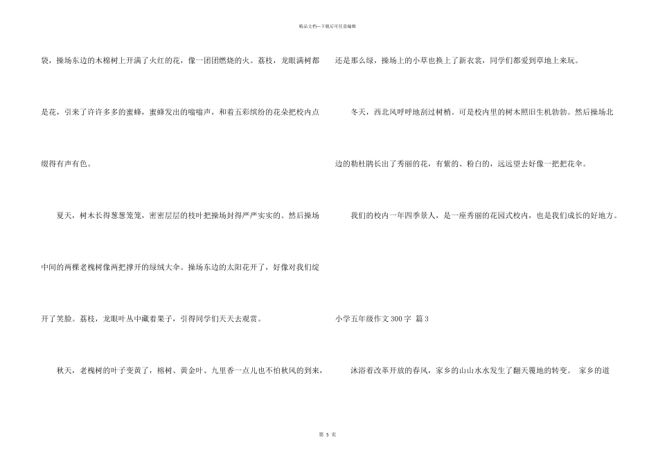 小学五年级300字4篇_第3页