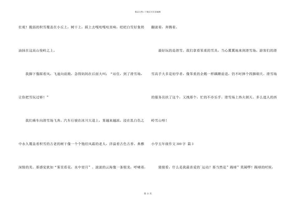 小学五年级300字三篇_第3页
