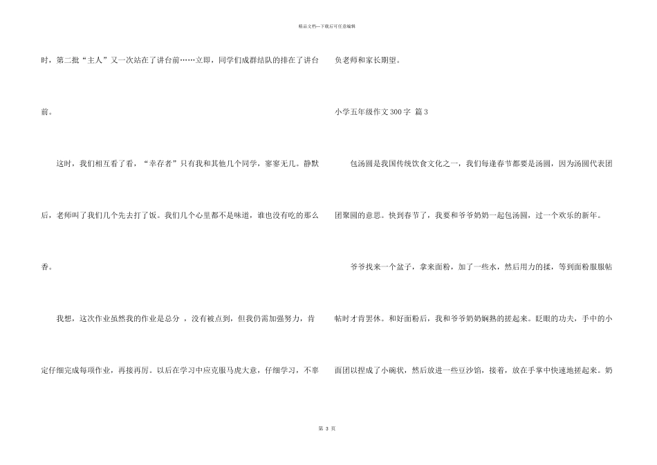 小学五年级300字九篇_第3页