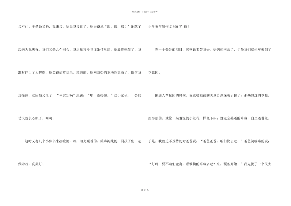 小学五年级300字汇编9篇_第3页