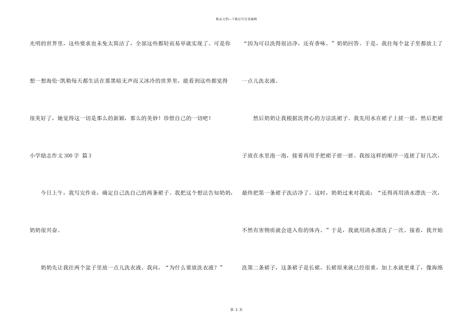 小学励志300字3篇_第3页