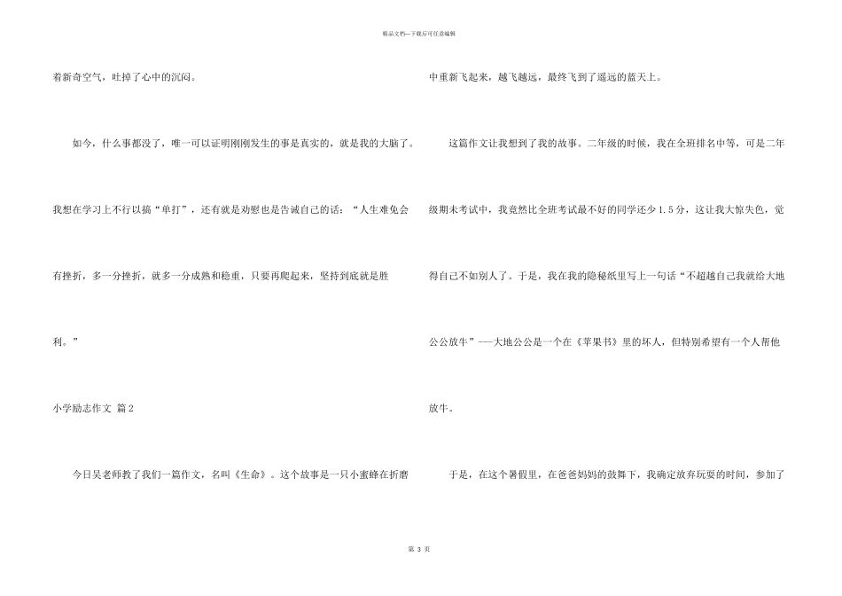小学励志汇总六篇_第3页