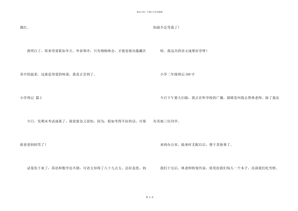 小学周记四篇_第2页