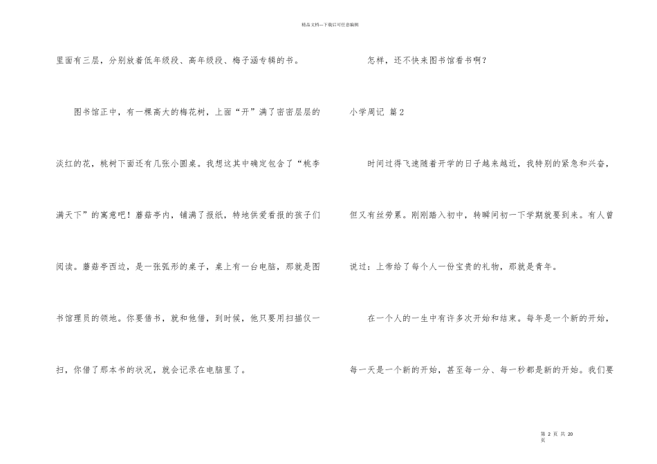 小学周记汇总10篇_第2页