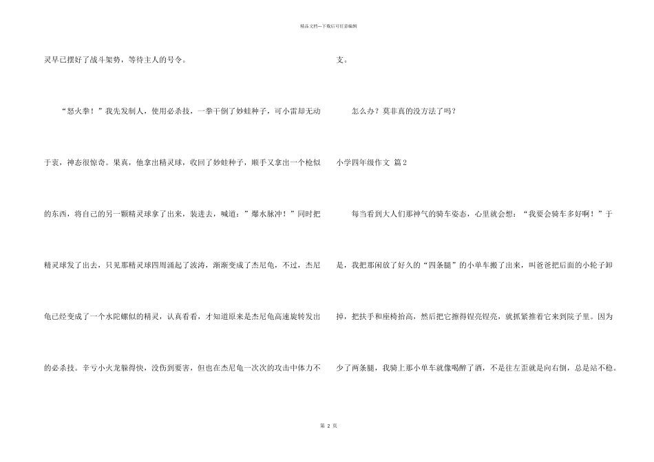 小学四年级十篇_第2页