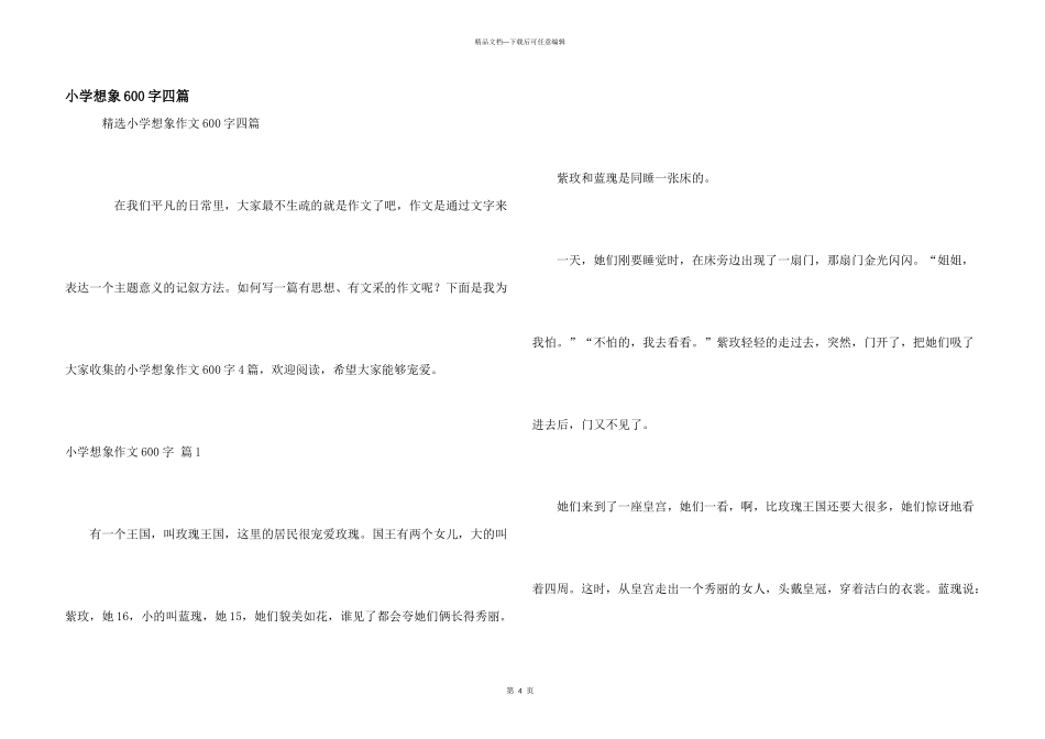 小学想象600字四篇_第1页