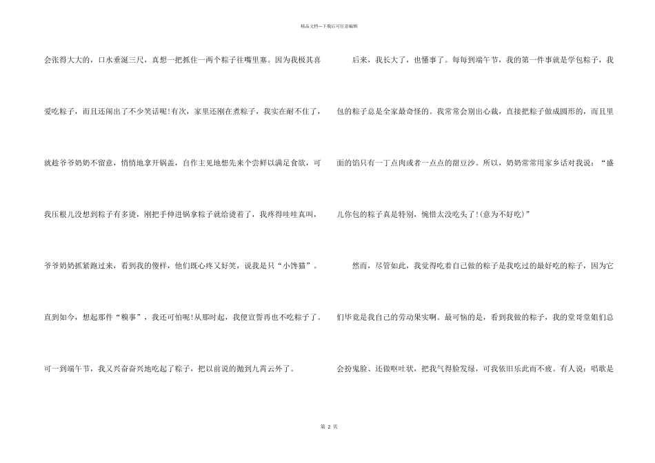 小学我与端午节_第2页