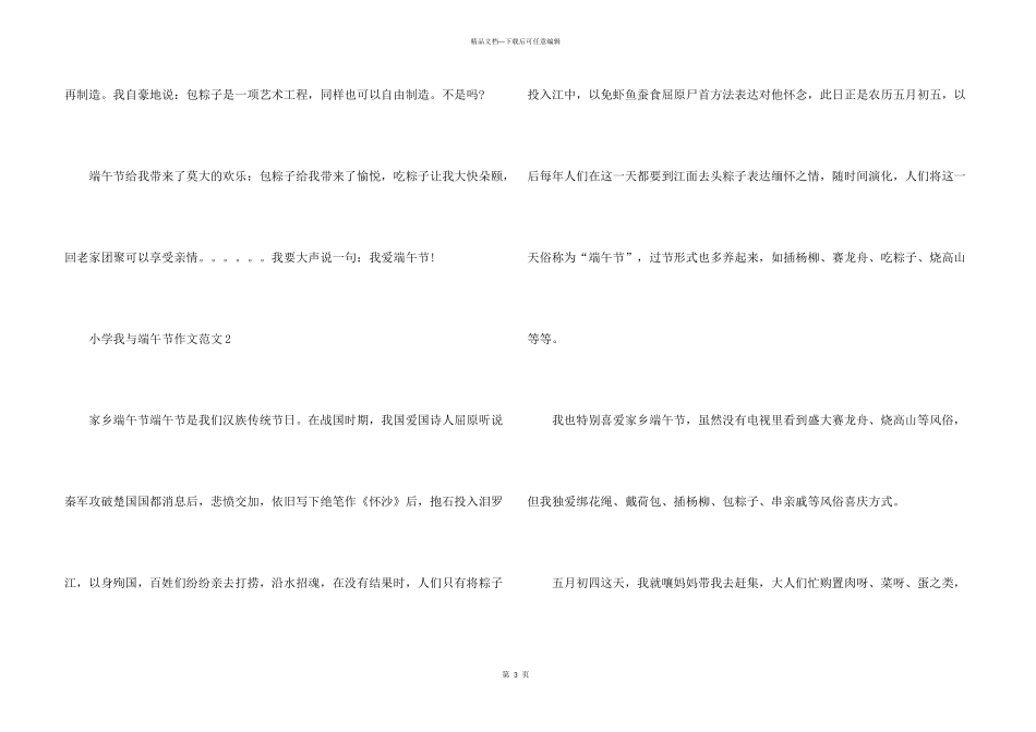 小学我与端午节_第3页