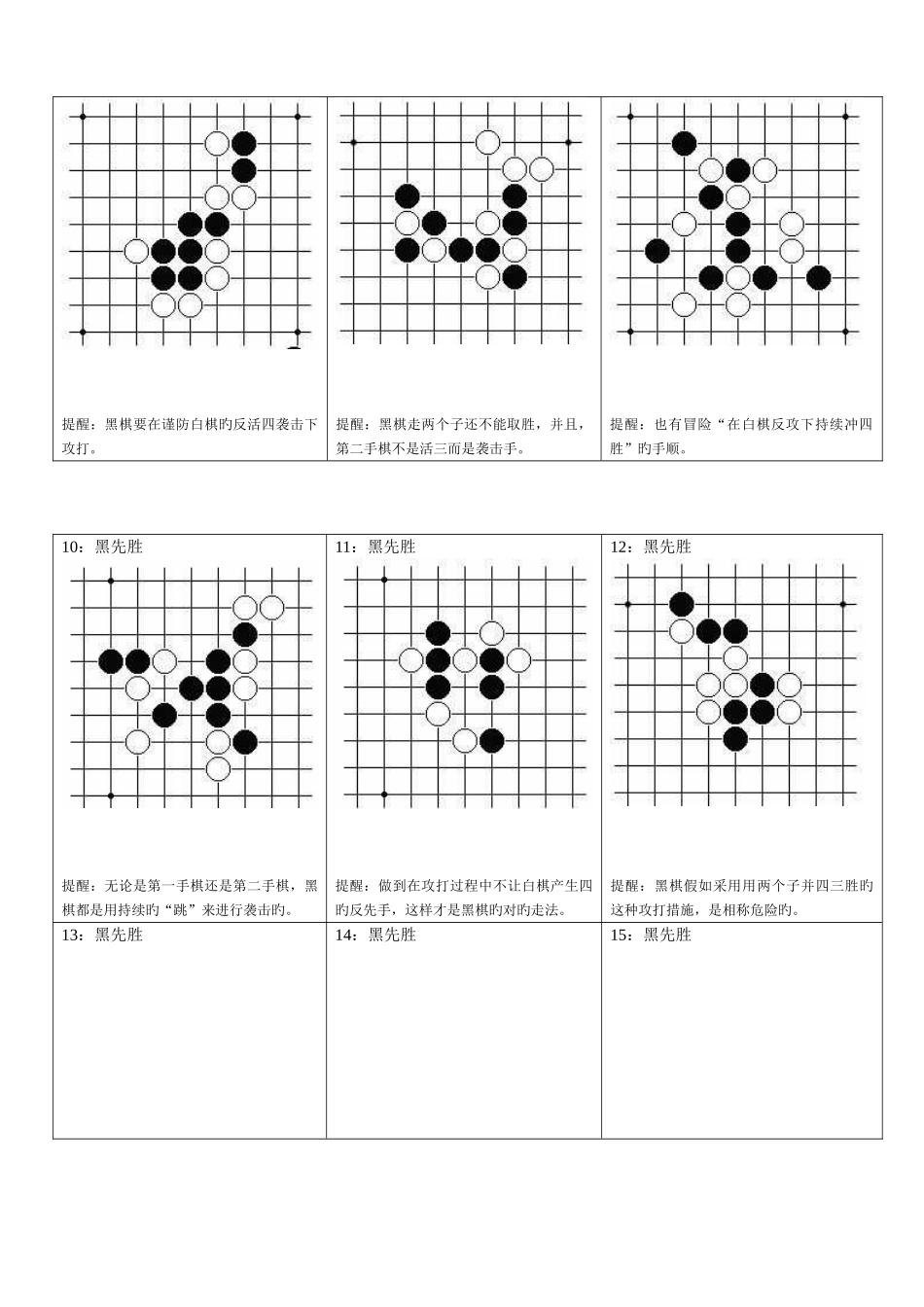 2025年最全的五子棋练棋题库_第2页