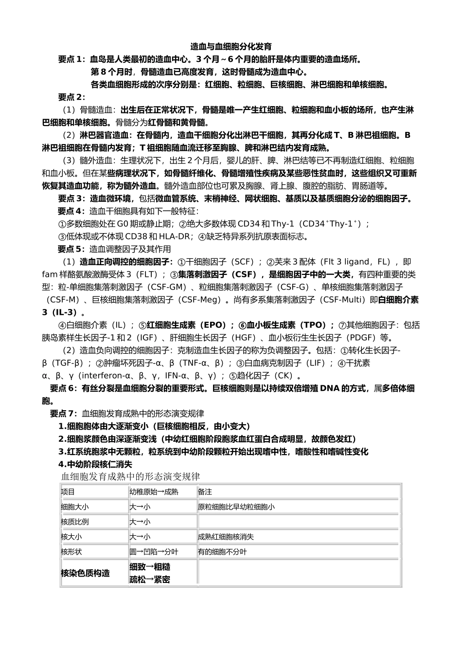 2025年检验师考试血液学考点汇总_第1页
