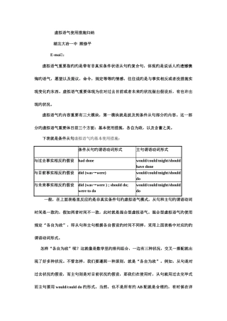 2025年虚拟语气用法归纳