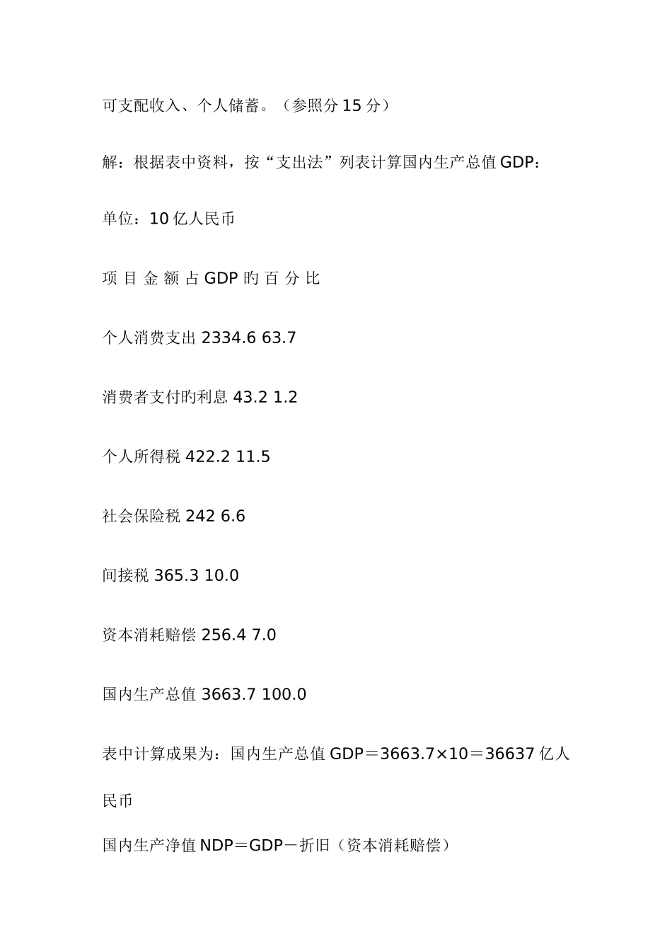 2025年西方经济学形成性考核作业参考答案六_第3页
