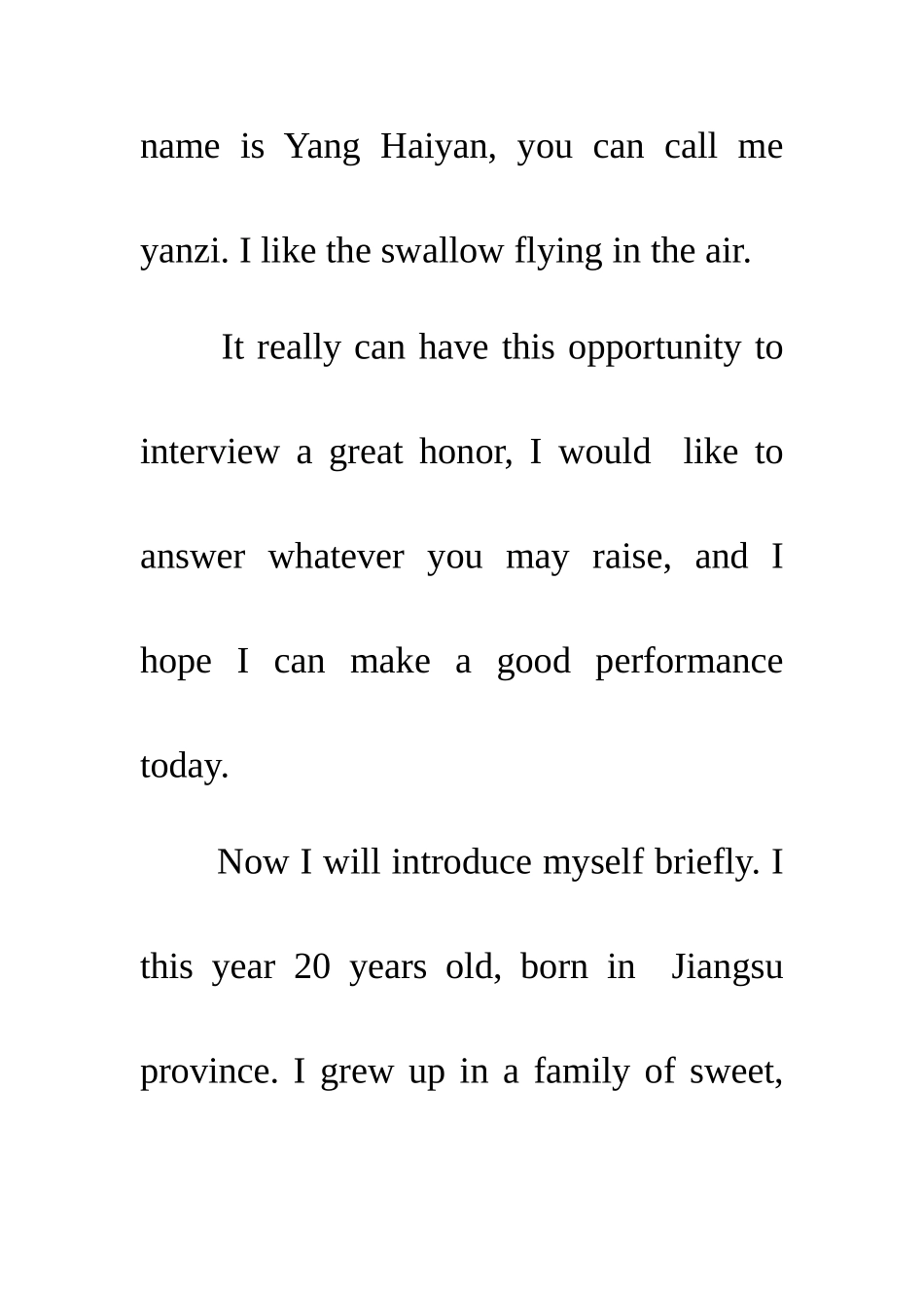 2025年航空乘务员面试自我介绍中英文版_第2页