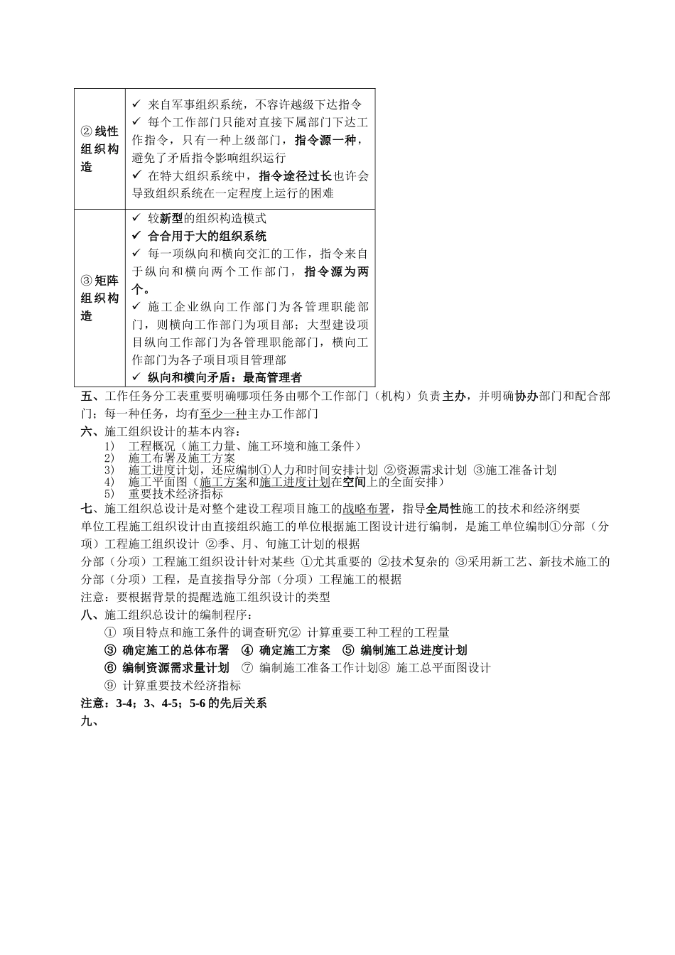 2025年二级建造师建设工程施工管理复习重点资料总结_第2页