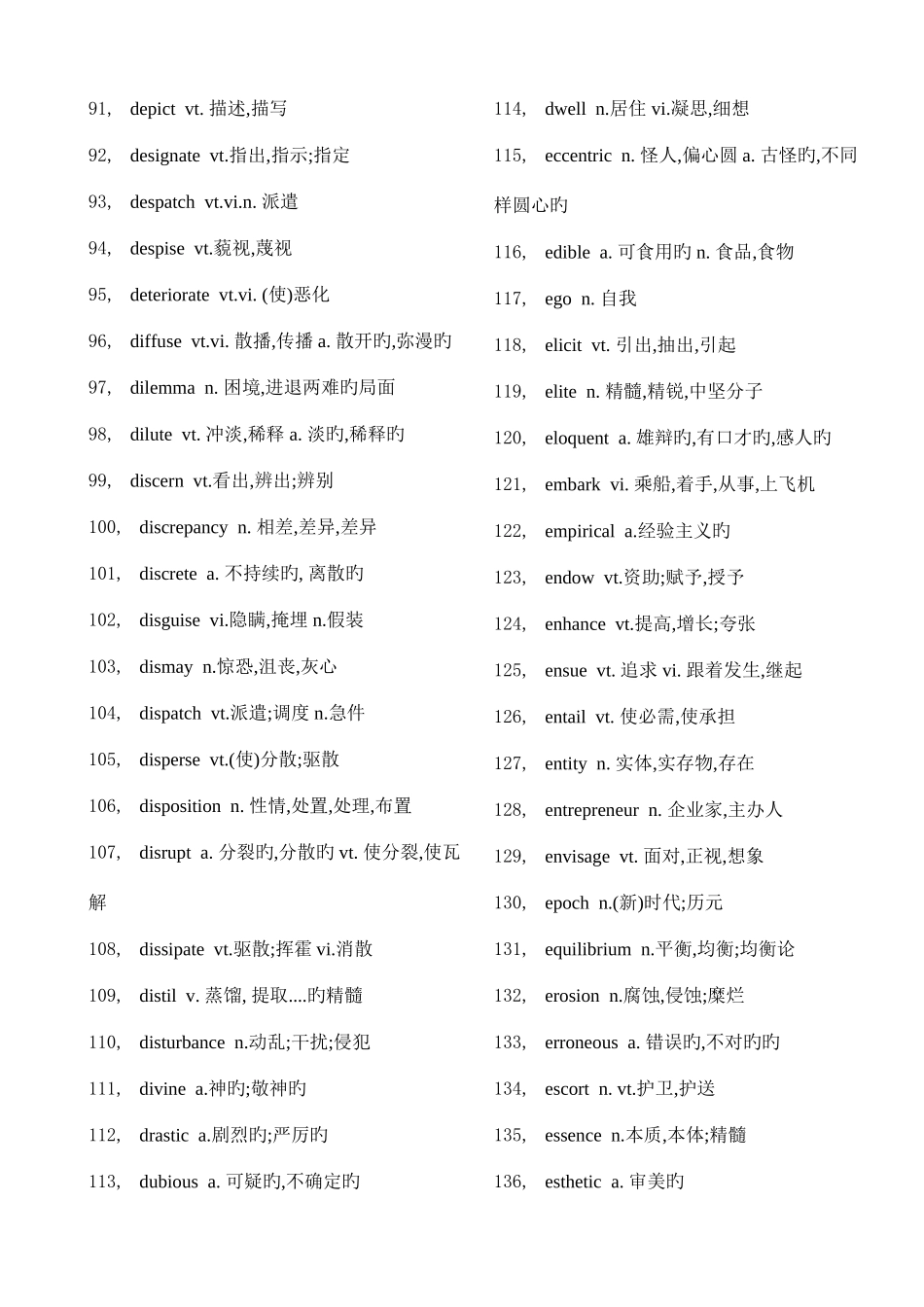 2025年新版六级核心高频词汇表_第3页