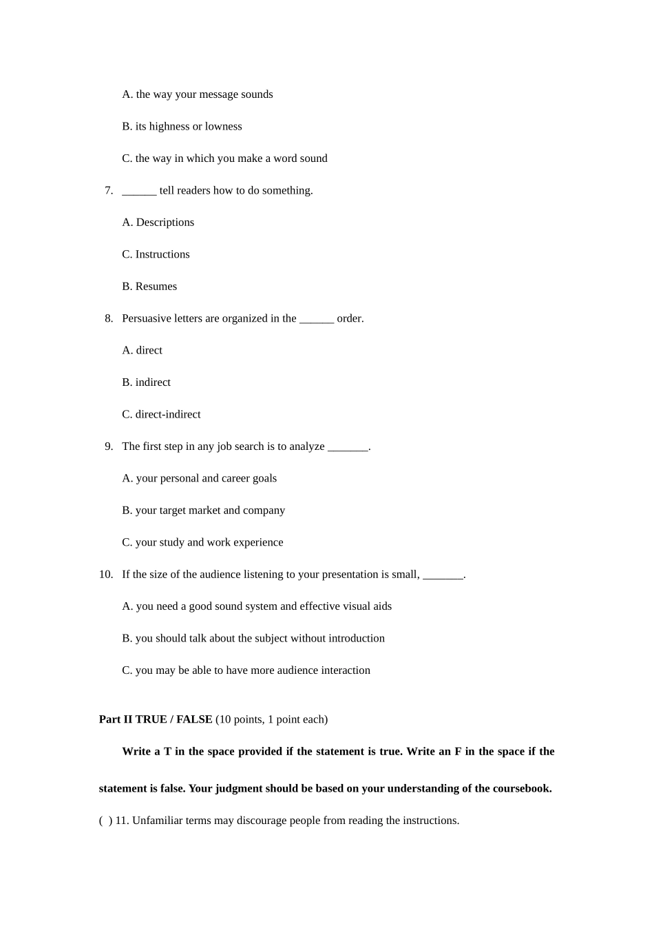 2025年湖南电大商务交际英语试题_第3页