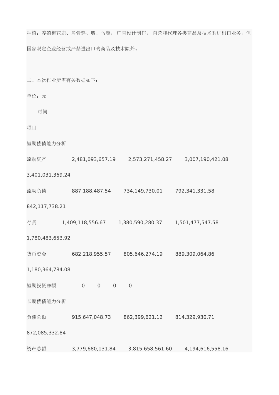 2025年新编电大财务报表分析第一次作业答案_第3页