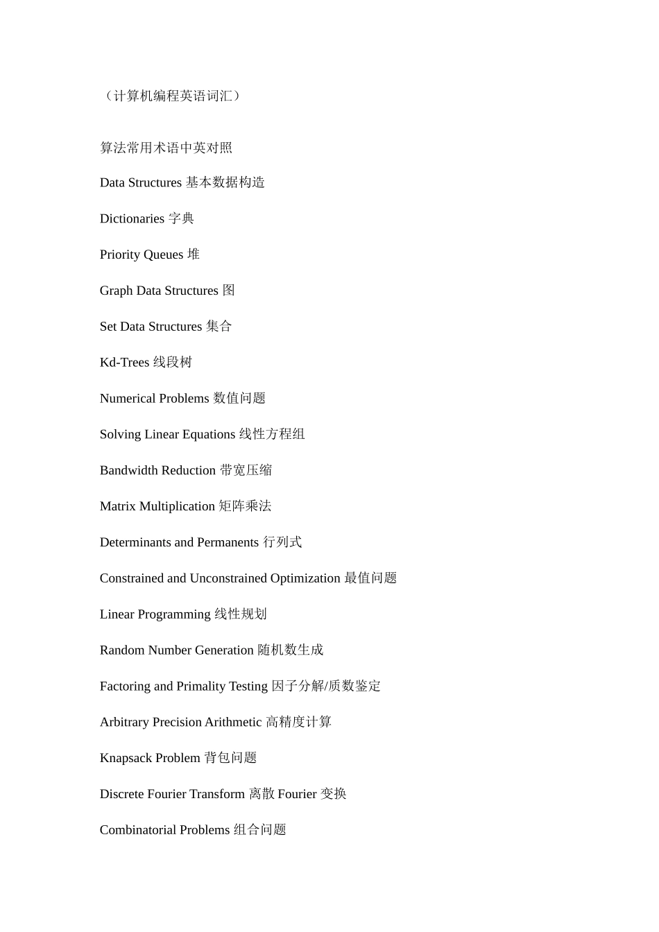 2025年程序员常用词汇_第1页