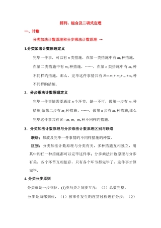 2025年排列组合归纳总结