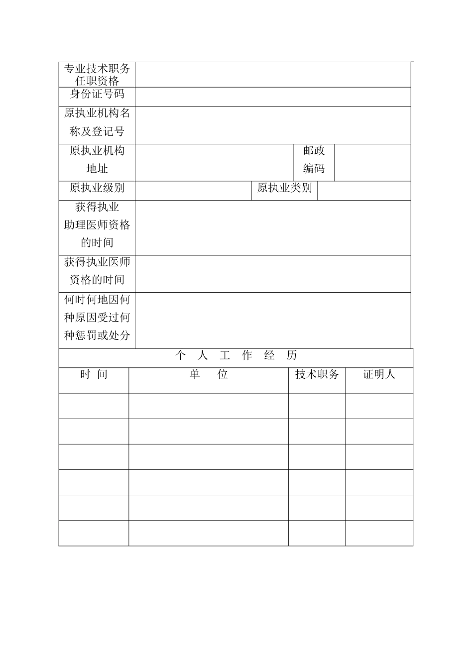 2025年广东执业医师变更注册申请审核表_第3页
