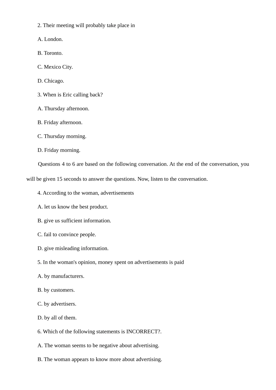 2025年英语专四真题及答案详解_第2页