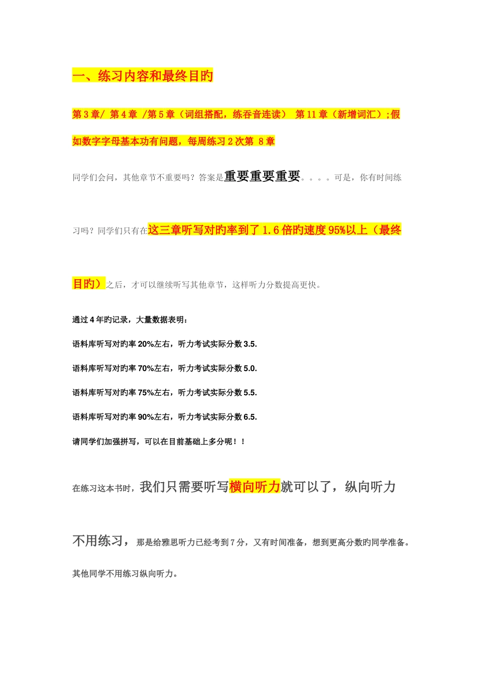 2025年王陆听力真题语料库使用方法精华_第1页