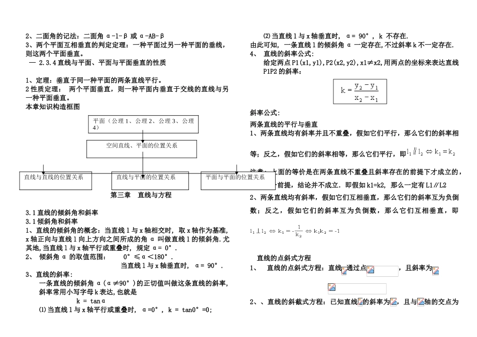 2025年高二数学知识点总结大全必修_第3页