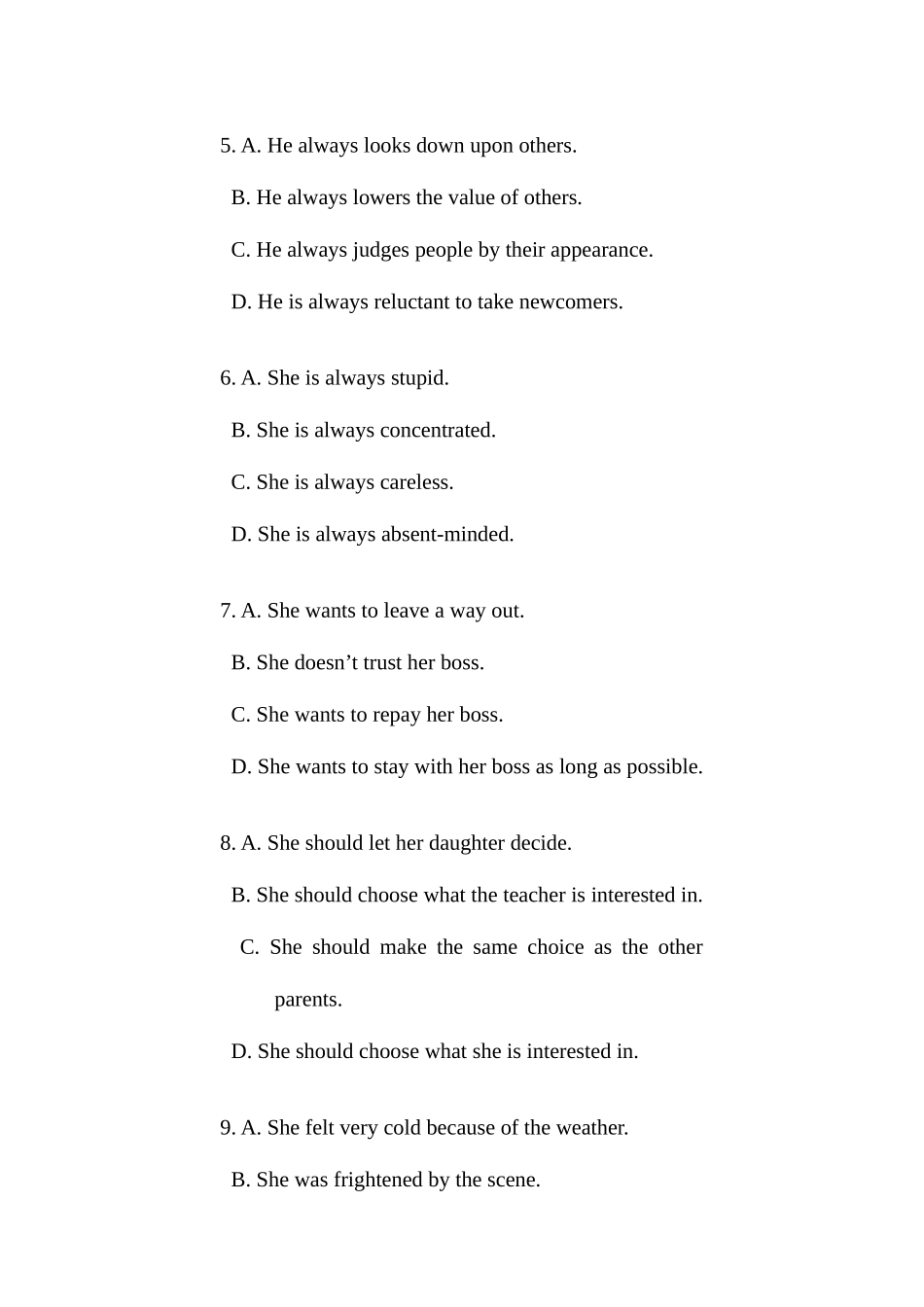 2025年1月学位英语听力真题_第2页