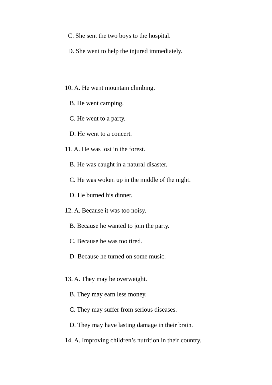 2025年1月学位英语听力真题_第3页