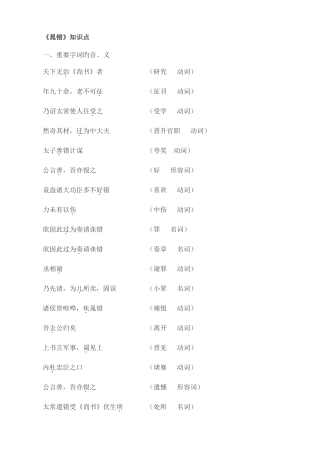2025年晁错知识点