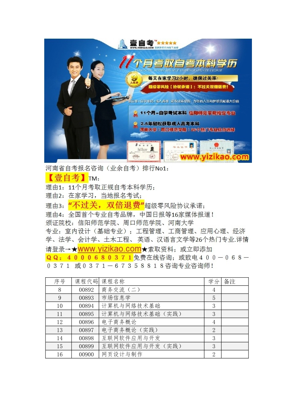 2025年河南工业大学自学考试本科考试科目范文_第3页