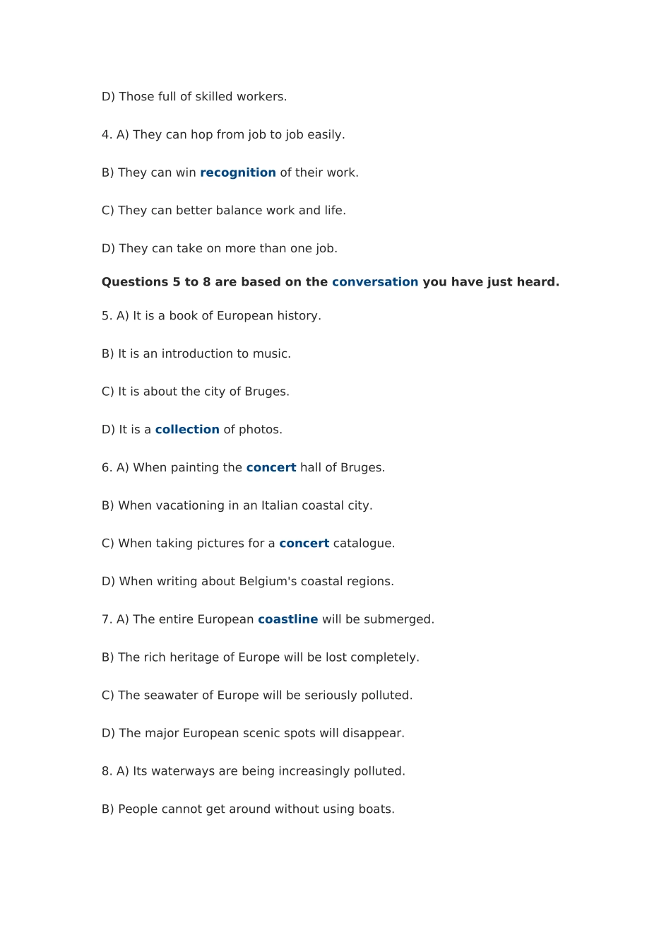 2025年英语六级听力真题及答案第二套_第2页