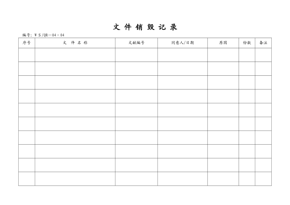 2025年ISO9001表格全套范本_第2页