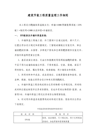 2025年最详细监理细则系列之二十二建筑节能工程质量监理工作细则