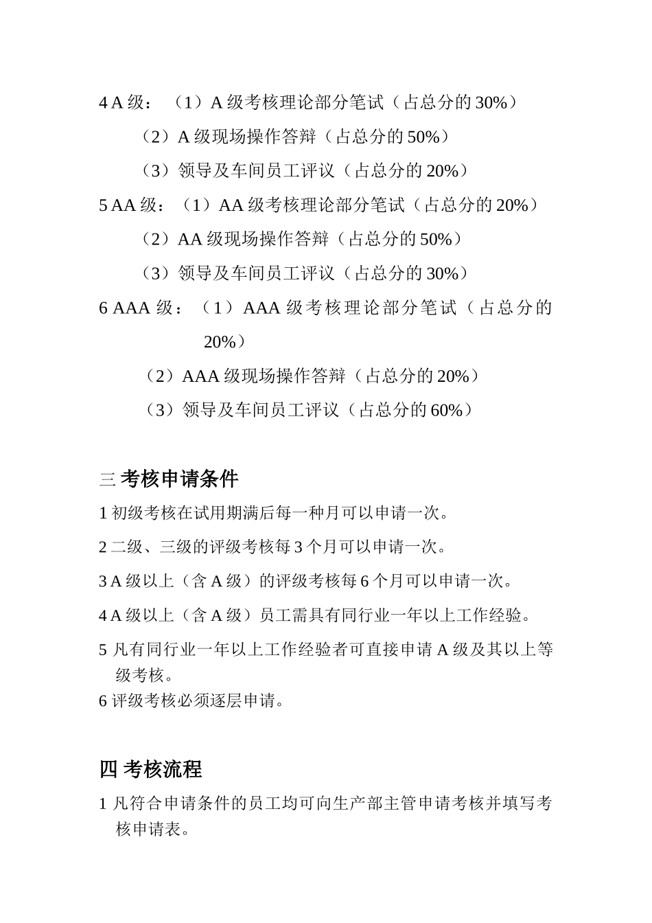 2025年员工评级考核制度_第2页