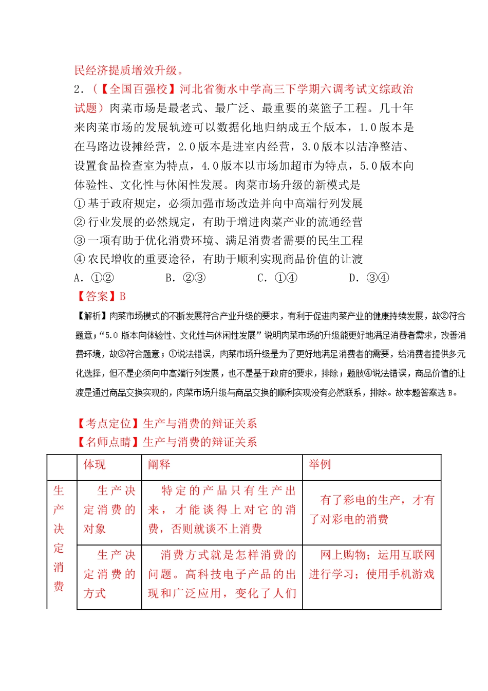 2025年高考政治知识点闯关复习检测_第2页