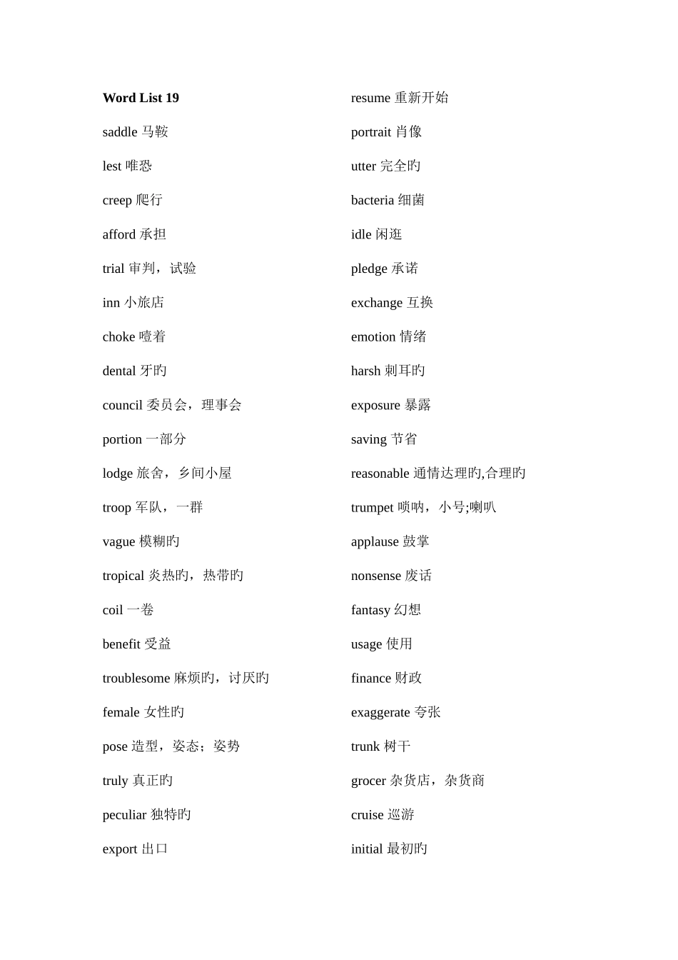 2025年新东方四级词汇乱序版_第1页