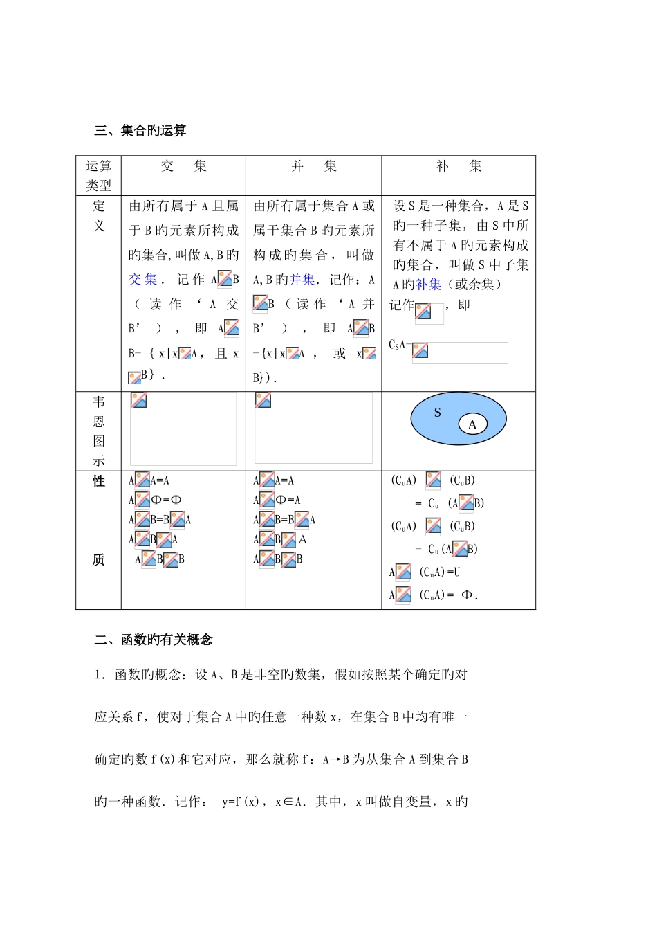 2025年新编高一数学必修一知识点总结_第3页