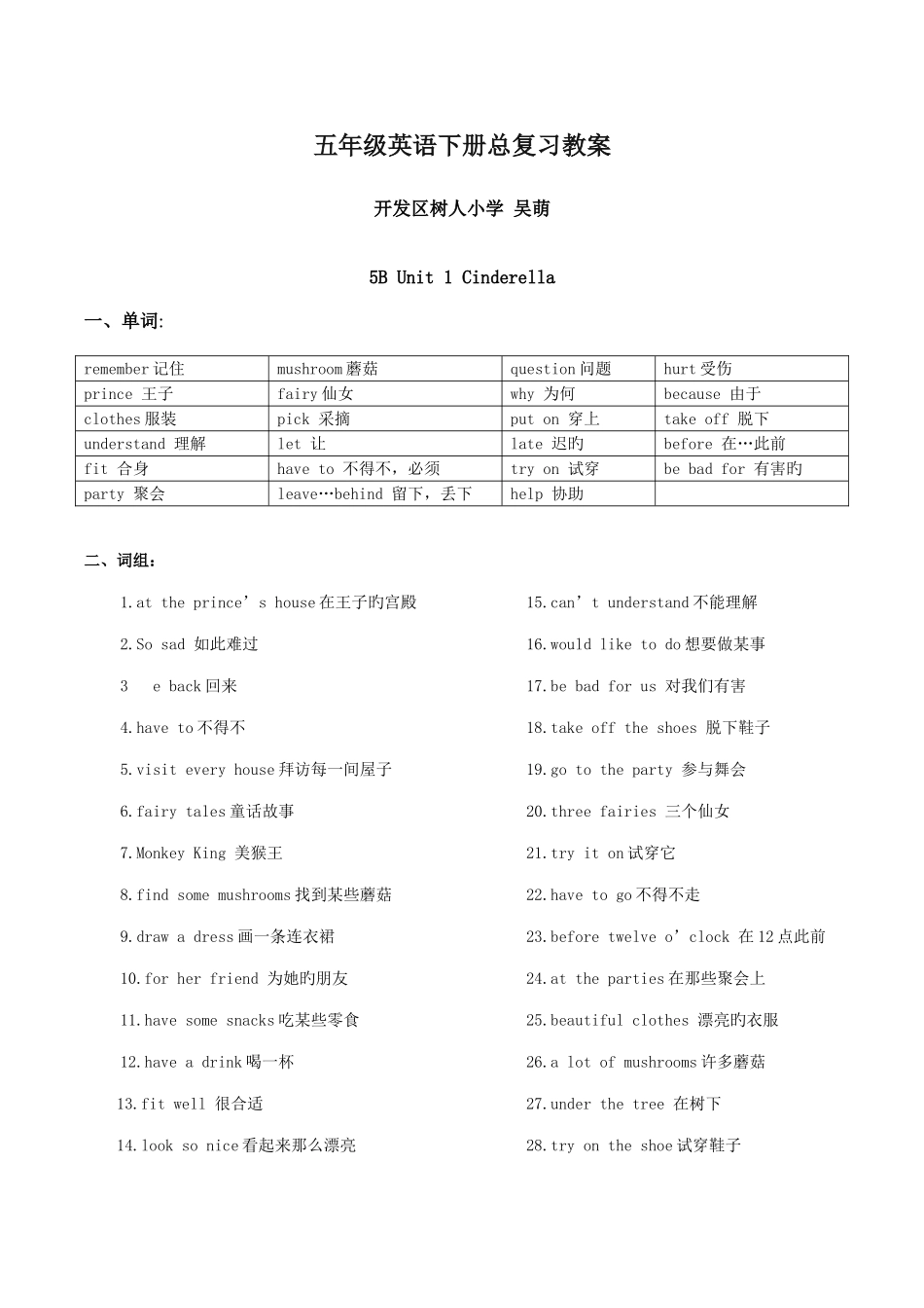 2025年新译林小学英语5B全册知识点_第1页