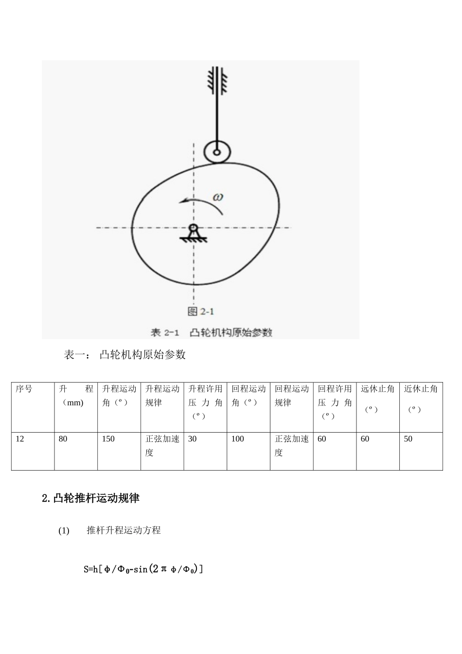 2025年机械原理大作业凸轮结构设计_第3页
