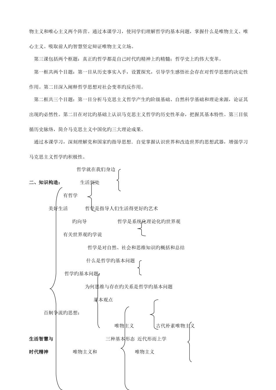 2025年生活与哲学全册教案_第3页