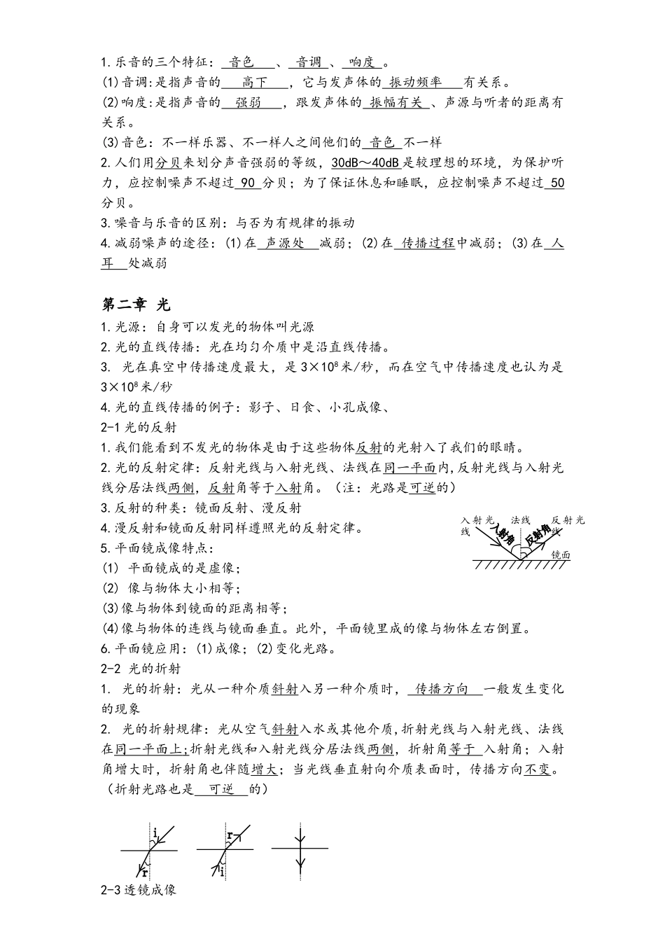 2025年沪教版初中物理全部知识点总结_第2页