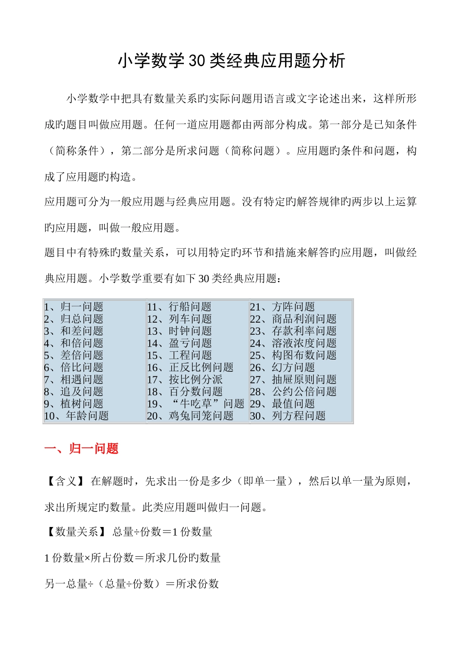 2025年小学奥数应用题类型归纳整理类典型应用题分析_第1页