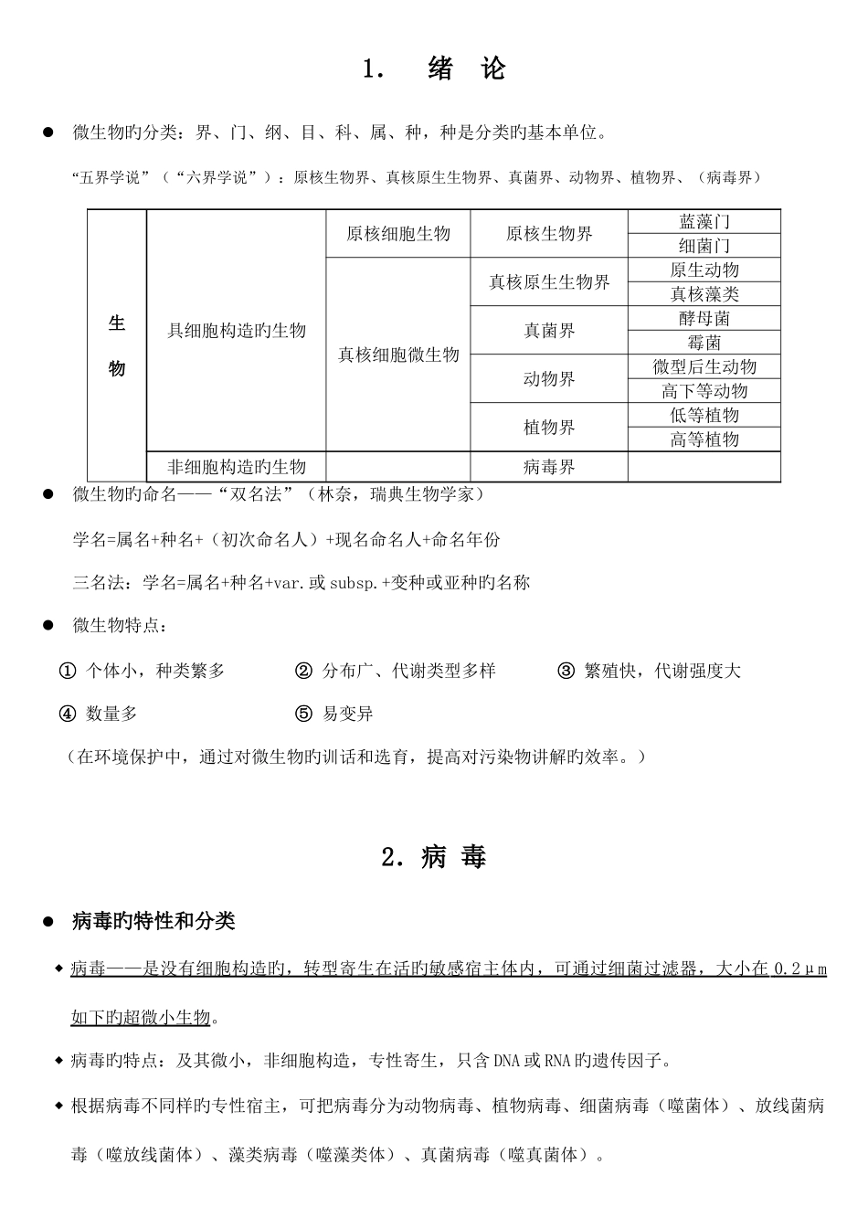 2025年自考本科环境微生物复习资料_第1页