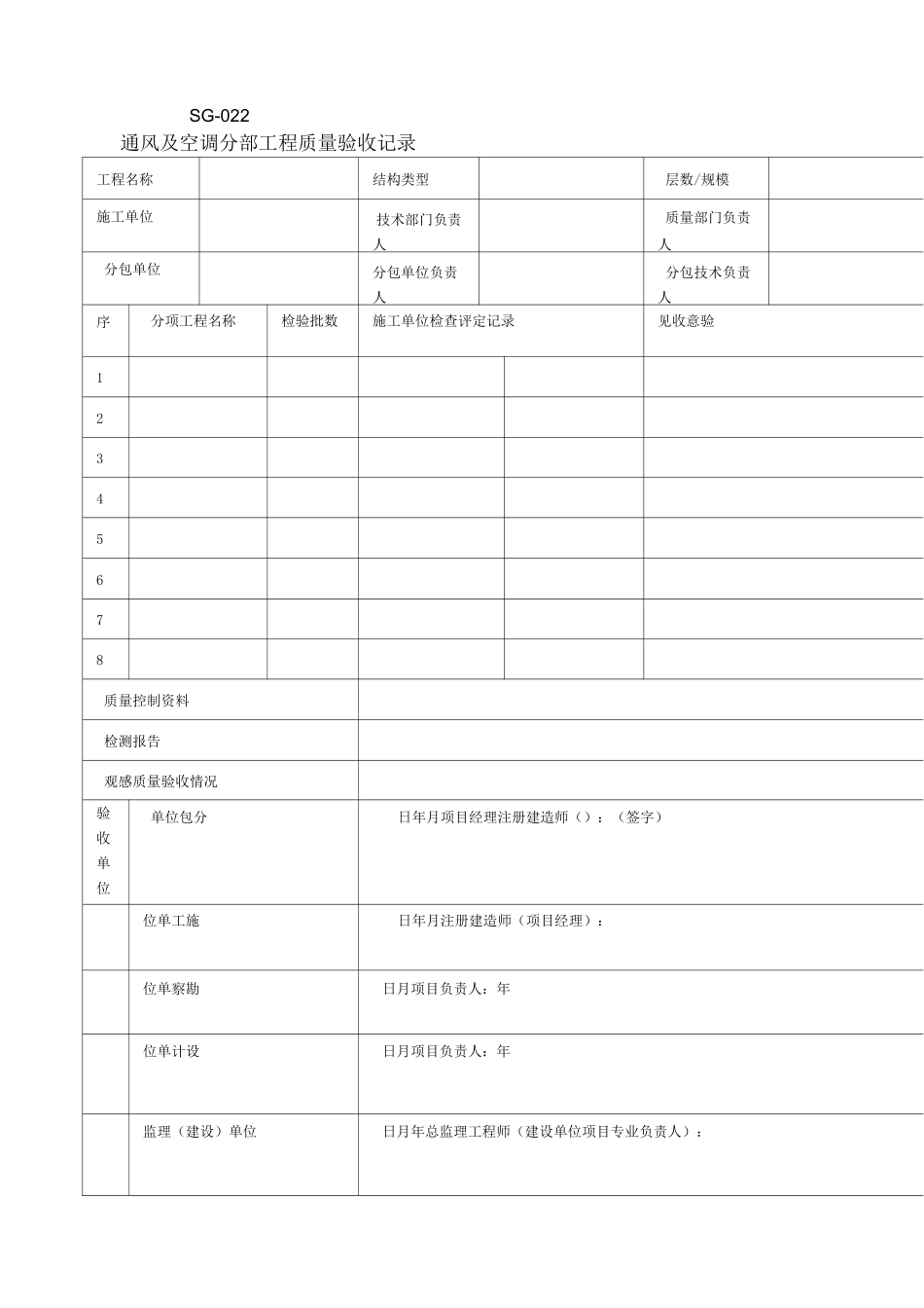 地源热泵系统子分部分项检验批验收记录_第1页