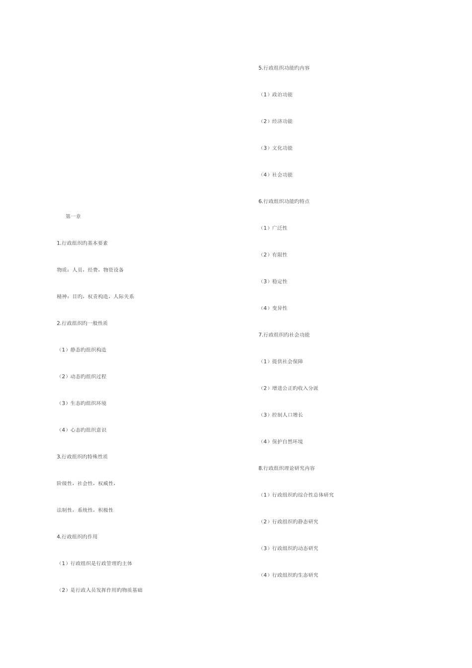 2025年行政组织考点版_第1页