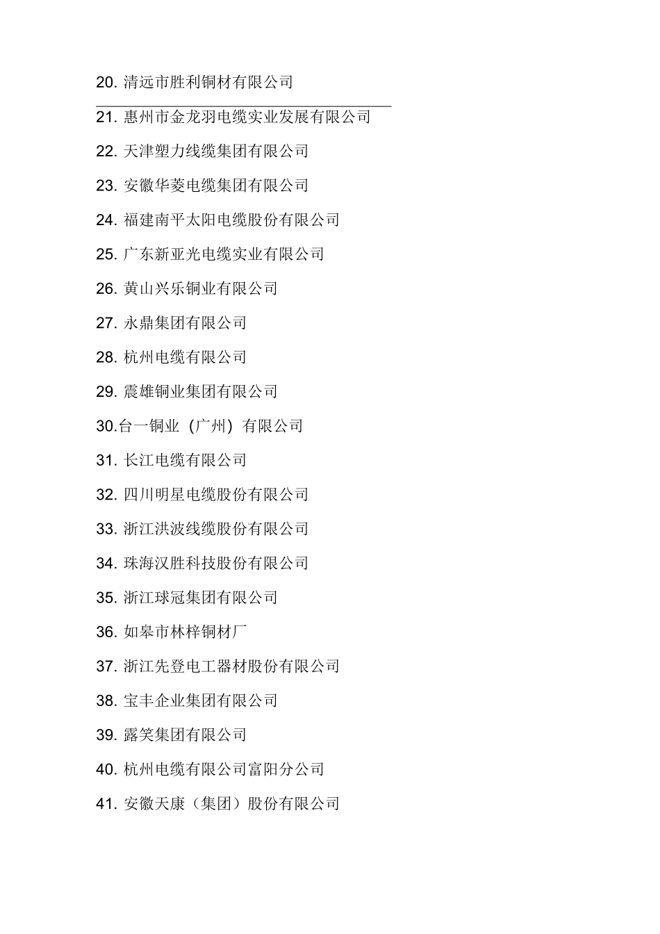 中国电线电缆企业100强排名_第2页